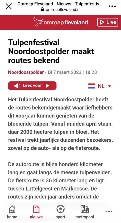 Vakantiehuis Aan Het Bos - Gelegen Aan De Tulpenroute Bant Екстер'єр фото